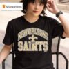 New Orleans Saints Victory Baseball Logo T Shirt