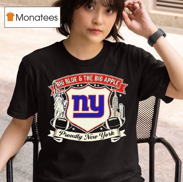 New York Giants Big Blue And The Big Apple T Shirt