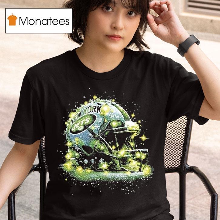 New York Jets Nfl Helmet Merry Christmas T Shirt