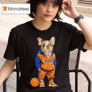 New York Knicks X Bulldog Hoop Dogs T Shirt