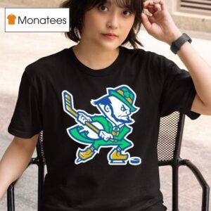 Notre Dame Hockey Leprechaun Irish T Shirt