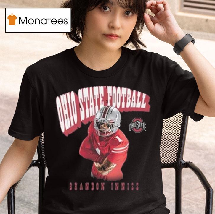 Ohio State Football Brandon Inniss Illustrated T Shirt