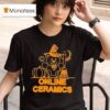 Online Ceramics Witch Bear Halloween T Shirt