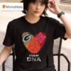 Original Green Bay Packers And Nebraska Cornhuskers Heart It S In My Dna T Shirt