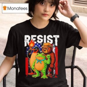 Penguin Frog Bear Resist Protest Against Tariffs T Shirt