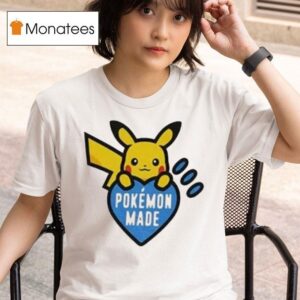 Pokemon Made X Pikachu Pokemon Hear T Shirt