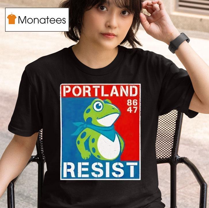 Portland Resist Frog T Shirt