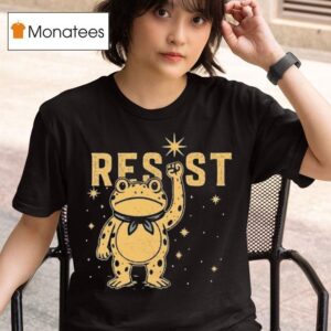 Portland Frog Resist Cosmic Retro T Shirt