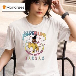 Powerline Stand Out World Tour Vintage Cartoon T Shirt