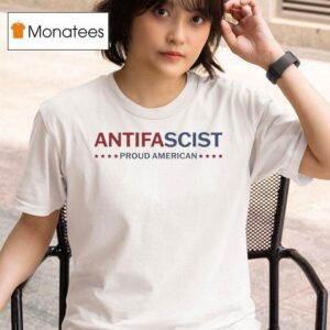 Proud American Antifa Antifascist Proud American T Shirt