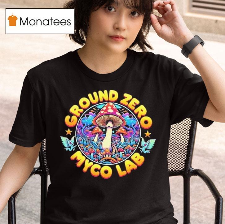 Psychedelic Mushroom Forest Ground Zero Myco Lab T Shirt