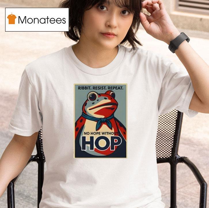 Resist Portland Frog Stand With Frog Ribit Resist Repea T Shirt