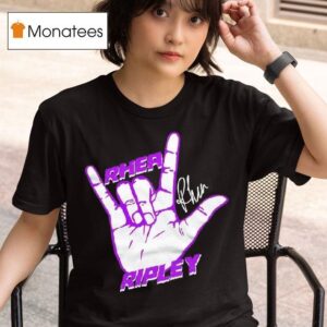Rhea Ripley Signature Rock On Hand T Shirt