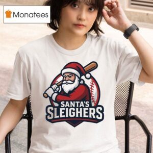 Santa S Sleighers Logo Christmas T Shirt