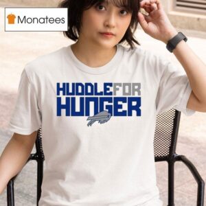 Sean Mcdermott Wearing Huddle For Hunger Buffalo Bills T Shirt
