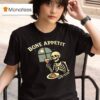 Skeleton Eating Brain Bone Appeti T Shirt