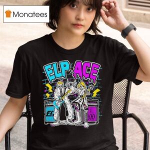 Skeleton Elp X Ace Wrestling T Shirt