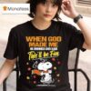 Snoopy The Peanuts When God Made Me He Grinned And Said This Ll Be Fun Halloween T Shirt