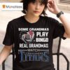 Some Grandmas Play Bingo Real Grandmas Watch Tennessee Titans Diamond Heart T Shirt