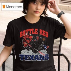 Star Wars X Houston Texans Battle Red Dark Side T Shirt