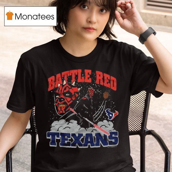 Star Wars X Houston Texans Battle Red Dark Side T Shirt
