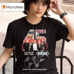 Tesla Years Of Thank You For The Memories Signatures T Shirt