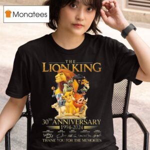 The Lion King Th Anniversary Thank You For The Memories Signatures T Shirt