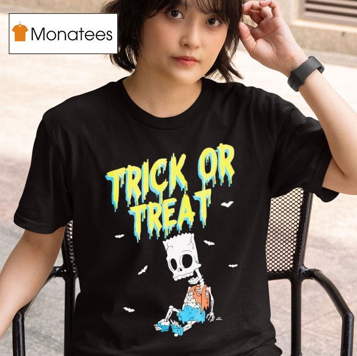The Simpsons Trick Or Treat Skeleton Halloween T Shirt