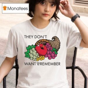 They Don T Want You To Remember Fruits T Shirt
