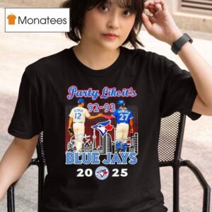 Toronto Blue Jays Roberto Alomar And Vladimir Guerrero Jr Party Like It S Signatures T Shirt