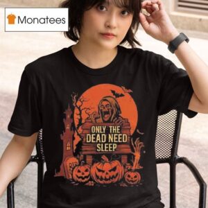Twisted Thread Laughing Reaper Pumpkin Grave Halloween T Shirt