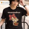 Washington Commanders Nfl Cozy State Bow T Shirt
