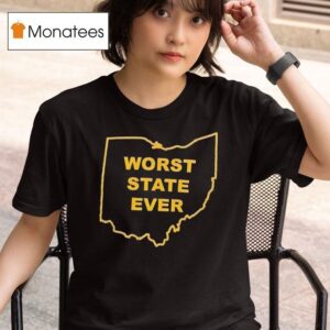 Worst State Ever Ohio Map T Shirt