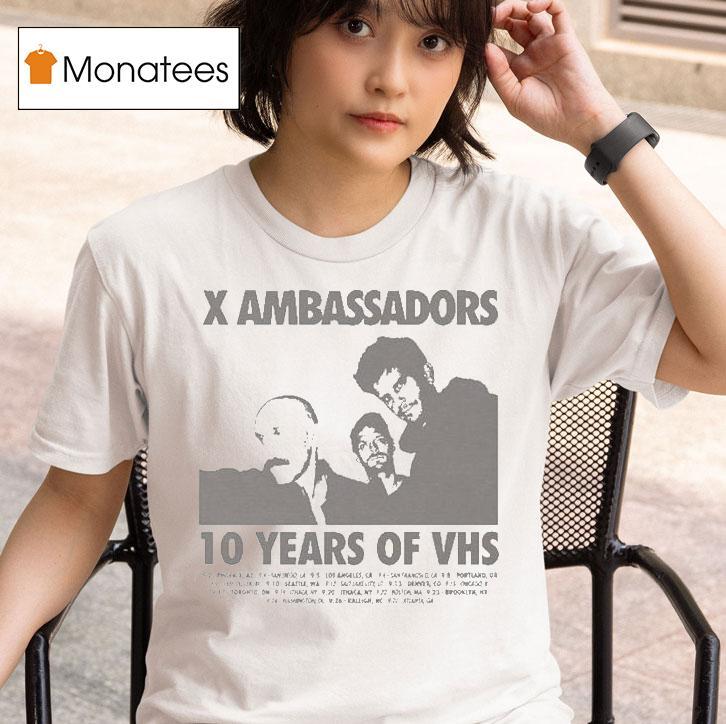 X Ambassadors Years Of Vhs Tour T Shirt