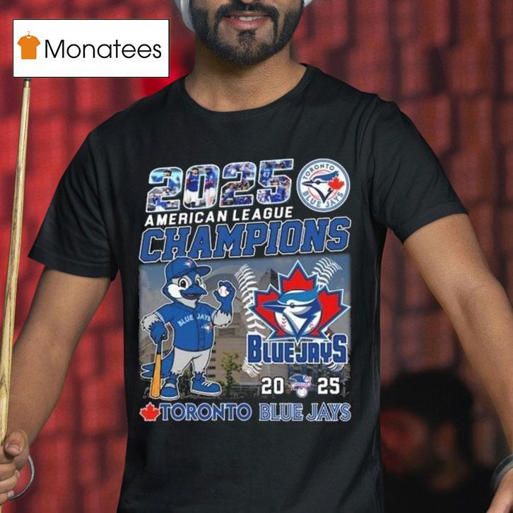 American League Champions Mascot Logo Toronto Blue Jays Mlb T Shirt American League Champions Mascot Logo Toronto Blue Jays Mlb T Shirt