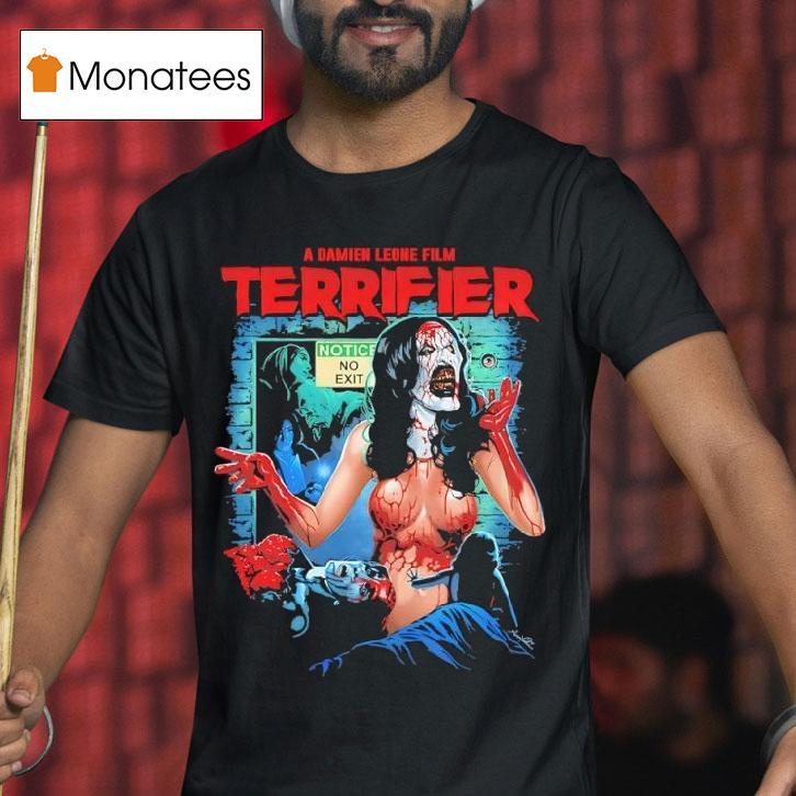 A Damien Leone Film Terrifier No Exit Ladies T Shirt A Damien Leone Film Terrifier No Exit Ladies T Shirt