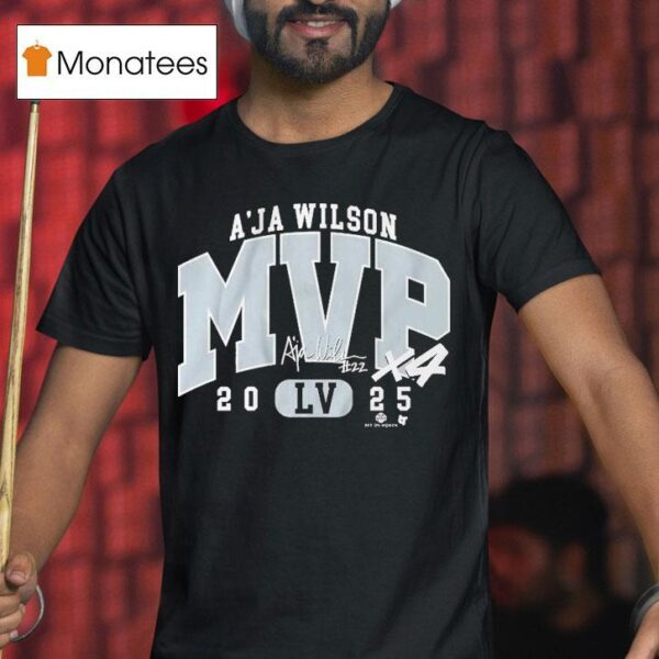 A Ja Wilson Mvp X Las Vegas Aces T Shirt