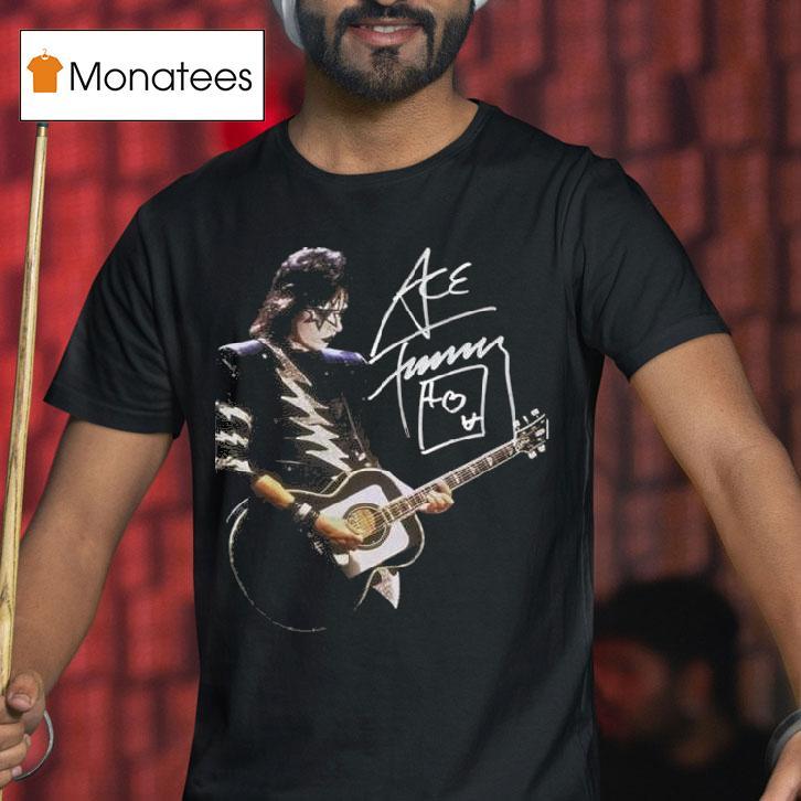 Ace Frehley Tribute Memorial To The Spaceman Kiss Guitar Legend Vintage Style Band Classic Rock Fan Gif T Shirt Ace Frehley Tribute Memorial To The Spaceman Kiss Guitar Legend Vintage Style Band Classic Rock Fan Gif T Shirt