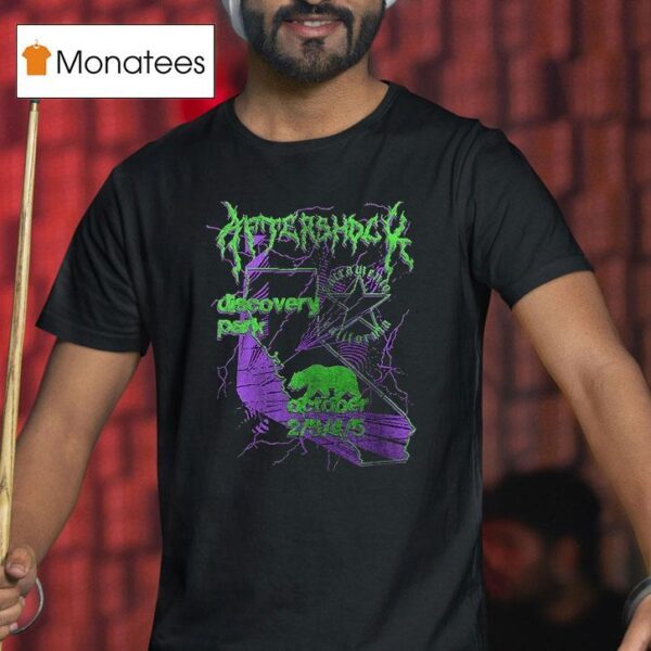 Aftershock Festival Sacramento California Discoverty Park Shocking Green T Shirt