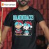 Arizona Diamondbacks Snoopy Charlie Brown Christmas Baseball T Shirt