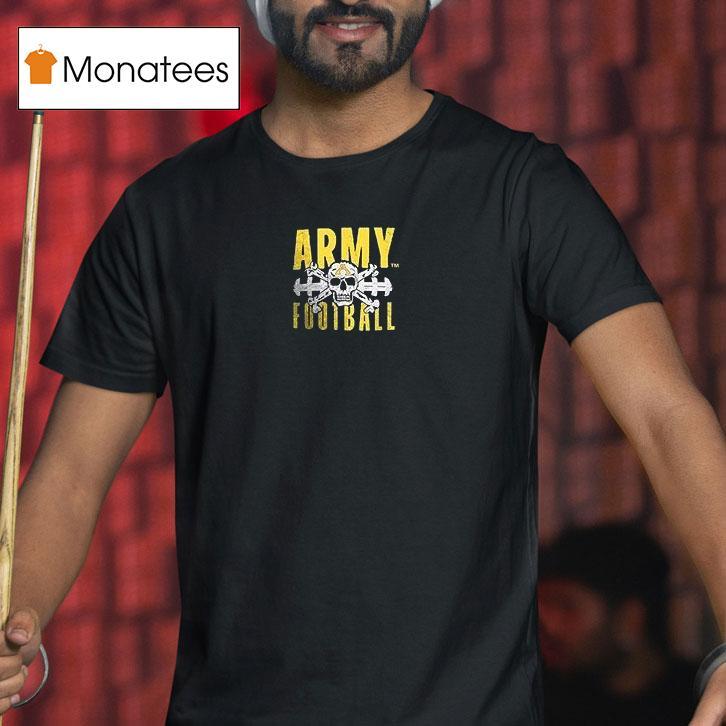 Army Black Knights Skull Beat Football T Shirt Army Black Knights Skull Beat Football T Shirt