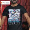 Back Back National League Champions Los Angeles Dodgers Signatures T Shirt