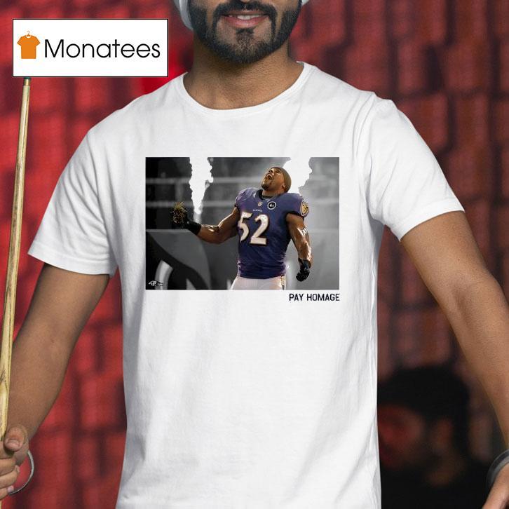 Baltimore Ravens Ray Lewis Homage Ash T Shirt Baltimore Ravens Ray Lewis Homage Ash T Shirt