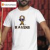 Baltimore Ravens Sunny Strong Cancer Awareness Hand Draw T Shirt