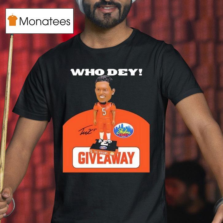 Bobblehead Who Dey Jake Browning Cincinnati Bengals Signature T Shirt Bobblehead Who Dey Jake Browning Cincinnati Bengals Signature T Shirt