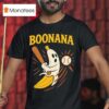 Boonana Baseball Funny Halloween Ghost Spooky Banana Costume T Shirt