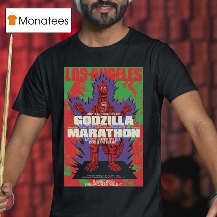 Brain Dead And Godzilla Day Los Angeles California Nov T Shirt Brain Dead And Godzilla Day Los Angeles California Nov T Shirt