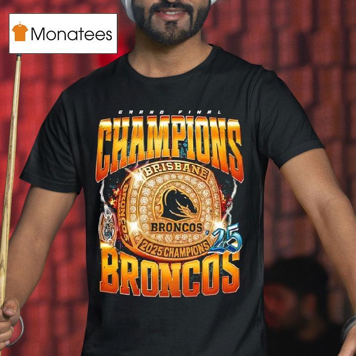 Brisbane Broncos Nrl Ring T Shirt Brisbane Broncos Nrl Ring T Shirt