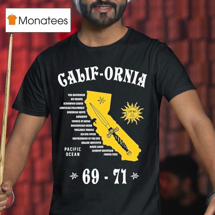 California Pacific Ocean West Coast Occult Knife T Shirt California Pacific Ocean West Coast Occult Knife T Shirt