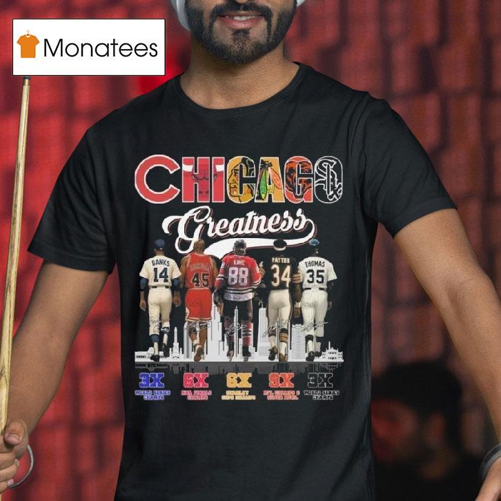 Chicago City Sports Greatness Of Champions Signatures T Shirt Chicago City Sports Greatness Of Champions Signatures T Shirt